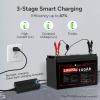 imageDRPREPARE 146V 5A ACDC LiFePO4 Lithium Battery Charger for 12V 128V Lithium Iron Phosphate Battery 3Stage Smart Charging CCCVTrickle 6 Safety Protections Suitable for RVs Boats Van
