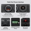 imageDRPREPARE Trolling Motor Smart Battery Box Group 242731 Size Marine Battery Box with USB 12V24V Cigarette Lighter ampamp Anderson Ports Power Center for RV Solar Panel Boat Batteries Not Include