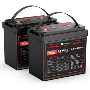 imageDRPREPARE 12V 300Ah LiFePO4 Battery Grade A Cells 3840Wh Rechargeable Lithium Iron Phosphate Battery 200A BMS ampamp Low Temp Cut Off Small Size for RV Solar OffGrid Camping Boat Backup Power12V 100Ah Group 24 2 Pack