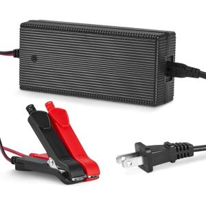 imageDRPREPARE 146V 10A ACDC LiFePO4 Lithium Battery Charger for 12V 128V Lithium Iron Phosphate Battery 3Stage Smart Charging CCCVTrickle 6 Safety Protections for RV Solar Power OffGrid