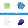 imageCastle Art Supplies 24 Piece Metallic Acrylic Tube Set  New Improved Formula  24 X 12ML Tubes for Adult Artists Beginners and Crafters Add Shimmering Quality on Variety of Surfaces New Improved FormulaNew Improved Formula