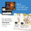 imageCastle Art Supplies 24 X 12ML Acrylic Paint Set  New Improved Formula  Value Beginner Set for Starters or Adult Artists  Premium Quality Intense Colors  Smooth to Use on Range of Surfaces