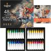 imageCastle Art Supplies 48 X 22ML Acrylic Paint Set  New Improved Formula  AllInclusive Set for Beginners Adult Artists  Quality Intense Colors  Smooth to Use on Range of Surfaces New Improved FormulaNew Improved Formula