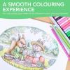 image:imageCastle Art Supplies Spring Coloring Book  72 Springtime Illustrations Curated by Artists with Color Reference Guide  No BleedThrough ArtistGrade Paper  Landscape A4 Size  Seasons Collection