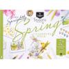 image:imageCastle Art Supplies Spring Coloring Book  72 Springtime Illustrations Curated by Artists with Color Reference Guide  No BleedThrough ArtistGrade Paper  Landscape A4 Size  Seasons Collection