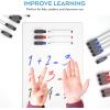 imageNicpro 6 Pack Dry Erase Lap Board Kid Double Sided Small Whiteboard 9 x 12 inches with 18 Pens and 6 Erasers Learning Mini White Board Portable Bulk School Supplies for Student and Classroom Use6 PACK
