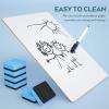 imageNicpro 6 Pack Dry Erase Lap Board Kid Double Sided Small Whiteboard 9 x 12 inches with 18 Pens and 6 Erasers Learning Mini White Board Portable Bulk School Supplies for Student and Classroom Use6 PACK