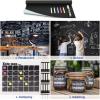 imageNicpro Chalkboard Contact Paper Roll 177quot X 787quot 65 Feet Self Adhesive Vinyl Paper Blackboard Wallpaper Chalk Paper Wall Decal Sticker with 1 Marker ampamp 5 Chalk for Home Office School Kitchen1 PACK