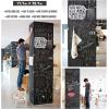 imageNicpro Chalkboard Contact Paper Roll 177quot X 787quot 65 Feet Self Adhesive Vinyl Paper Blackboard Wallpaper Chalk Paper Wall Decal Sticker with 1 Marker ampamp 5 Chalk for Home Office School Kitchen1 PACK