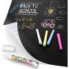 imageNicpro Chalkboard Contact Paper Roll 177quot X 787quot 65 Feet Self Adhesive Vinyl Paper Blackboard Wallpaper Chalk Paper Wall Decal Sticker with 1 Marker ampamp 5 Chalk for Home Office School Kitchen2 Pack