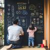 imageNicpro Chalkboard Contact Paper Roll 177quot X 787quot 65 Feet Self Adhesive Vinyl Paper Blackboard Wallpaper Chalk Paper Wall Decal Sticker with 1 Marker ampamp 5 Chalk for Home Office School Kitchen2 Pack