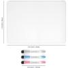 imageNicpro Dry Erase Lap Board 9 x 12 inches 2 Pack Ruled Kid Double Sided Blank ampamp Lined Small Lapboard with 8 Pens 2 Eraser Learning Mini Whiteboard Portable for Student and Classroom UseWhite
