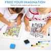 imageNicpro Dry Erase Lap Board 9 x 12 inches 2 Pack Ruled Kid Double Sided Blank ampamp Lined Small Lapboard with 8 Pens 2 Eraser Learning Mini Whiteboard Portable for Student and Classroom UseLined