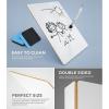 imageNicpro Dry Erase Lap Board 9 x 12 inches 2 Pack Ruled Kid Double Sided Blank ampamp Lined Small Lapboard with 8 Pens 2 Eraser Learning Mini Whiteboard Portable for Student and Classroom UseWhite