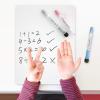 imageNicpro Dry Erase Lap Board 9 x 12 inches 2 Pack Ruled Kid Double Sided Blank ampamp Lined Small Lapboard with 8 Pens 2 Eraser Learning Mini Whiteboard Portable for Student and Classroom UseWhite