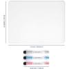 imageNicpro Dry Erase Lap Board 9 x 12 inches 2 Pack Ruled Kid Double Sided Blank ampamp Lined Small Lapboard with 8 Pens 2 Eraser Learning Mini Whiteboard Portable for Student and Classroom UseWhite