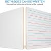 imageNicpro Dry Erase Lap Board 9 x 12 inches 2 Pack Ruled Kid Double Sided Blank ampamp Lined Small Lapboard with 8 Pens 2 Eraser Learning Mini Whiteboard Portable for Student and Classroom UseLined