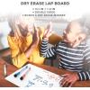 imageNicpro Dry Erase Lap Board 9 x 12 inches 2 Pack Ruled Kid Double Sided Blank ampamp Lined Small Lapboard with 8 Pens 2 Eraser Learning Mini Whiteboard Portable for Student and Classroom UseWhite
