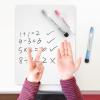imageNicpro Dry Erase Lap Board 9 x 12 inches 2 Pack Ruled Kid Double Sided Blank ampamp Lined Small Lapboard with 8 Pens 2 Eraser Learning Mini Whiteboard Portable for Student and Classroom UseWhite