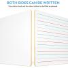 imageNicpro Dry Erase Lap Board 9 x 12 inches 2 Pack Ruled Kid Double Sided Blank ampamp Lined Small Lapboard with 8 Pens 2 Eraser Learning Mini Whiteboard Portable for Student and Classroom UseLined