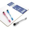 imageNicpro Dry Erase Lap Board 9 x 12 inches 2 Pack Ruled Kid Double Sided Blank ampamp Lined Small Lapboard with 8 Pens 2 Eraser Learning Mini Whiteboard Portable for Student and Classroom UseWhite