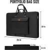 imageNicpro Large Art Portfolio Bag 35 x 43 Inches Waterproof Nylon Artist Storage Case with Shoulder Strap Storage Carrying Bag for Professional Artwork Sketch Drawing Canvas Photography Poster20 x 26 inches