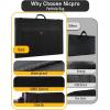 imageNicpro Light Weight Art Portfolio Bag 20x26 Black Art Canvas Portfolio Case with Detachable Shoulder Strap Leather Corners Carrying Storage Case for Artwork Poster Sketching and Drawing18 x 24 inches