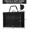 imageNicpro Light Weight Art Portfolio Bag 20x26 Black Art Canvas Portfolio Case with Detachable Shoulder Strap Leather Corners Carrying Storage Case for Artwork Poster Sketching and Drawing36 x 48 inches