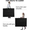 imageNicpro Light Weight Art Portfolio Bag 20x26 Black Art Canvas Portfolio Case with Detachable Shoulder Strap Leather Corners Carrying Storage Case for Artwork Poster Sketching and Drawing36 x 48 inches