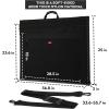 imageNicpro Light Weight Art Portfolio Bag 20x26 Black Art Canvas Portfolio Case with Detachable Shoulder Strap Leather Corners Carrying Storage Case for Artwork Poster Sketching and Drawing24 x 36 inches