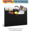 imageNicpro Light Weight Art Portfolio Bag 20x26 Black Art Canvas Portfolio Case with Detachable Shoulder Strap Leather Corners Carrying Storage Case for Artwork Poster Sketching and Drawing18 x 24 inches