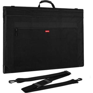 imageNicpro Light Weight Art Portfolio Bag 20x26 Black Art Canvas Portfolio Case with Detachable Shoulder Strap Leather Corners Carrying Storage Case for Artwork Poster Sketching and Drawing20 x 26 inches
