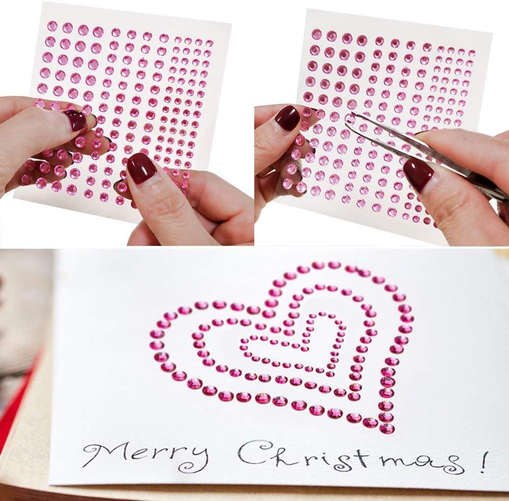 Rhinestone Stickers 4125 PCS, Nicpro Self Adhesive Gems Stick on Face ...