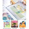imageNicpro 11x14quot Art Portfolio Folder 30 Pockets Display 60 Pages Art Painting Portfolio Binder with Clear Plastic Sleeves Presentation Storage Book for Kids ampamp Artists Artwork Drawing  Black11x17