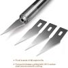 imageNicpro 120 PCS Hobby Blades Set SK5 Utility 11 Art Blades Refill Cutting Tool with Storage Case for Craft Hobby Scrapbooking Stencil2