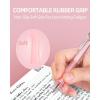 imageNicpro 13Pack Pastel Gel Ink Pen Set with Case Cute Retractable 05mm Fine Point Pen 12 Pink Pens Black Ink with 1 Highlighter Aesthetic Pens for Student Note TakingWritingOffice Supplies PinkPink