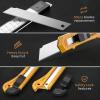 imageNicpro 15 PCS Utility Knife Box Cutters Retractable Razor Knife 9mm with 30 PCS Extra Snap Off Blades for Lightweight Office Home Arts Crafts Hobby18 mm