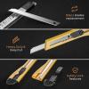 imageNicpro 15 PCS Utility Knife Box Cutters Retractable Razor Knife 9mm with 30 PCS Extra Snap Off Blades for Lightweight Office Home Arts Crafts Hobby9 mm
