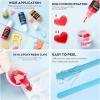 imageNicpro 16 oz Epoxy Resin Kit Supplies with 15 Colors Liquid Resin Pigment Dye Silicone SticksMat Measuring Cups Gloves for Art Crafts Tumblers ampamp Jewelry Making Molds Coating