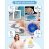 imageNicpro 2 Gallon Crystal Clear Epoxy Resin Kit Not Yellowing ampamp Bubbles Free Food Safe Resin for Coating and Casting Craft DIY Jewelry Making Art Molds Tables Top Wood32oz