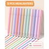 imageNicpro 33PCS Aesthetic Highlighter and Gel Pen set with Case 12 Bible Highlighters ampamp Cute Pens Refills With Soft Ink ampamp Tip No Bleed Quick Dry for Bible Study Journaling Planner Notes School Supplies