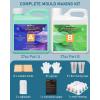 imageNicpro 74oz Silicone Mold Making Kit Liquid Silicone Rubber for Mold Making Jade Green Flexible ampamp Food Safe Silicone Mold Kit Mix Ratio 11 Casting Silicone for Resin Molds with Mold HousingJade Green