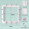 imageNicpro Adjustable Molds Housing for Silicone Mold Making Reusable Plastic Housing Frame Mold Making Silicone Rubber for Resin Molds Kit Soap Molds Candle Molds with Binder Clips DoubleSided Tape