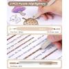 imageNicpro Pink Gel Pens Set 22 Pack 05mm Fine Point Smooth Writing Pen13 Quick Dry Black Ink Pen with Highlighter and Mechanical Pencil Cute Office School Supplies for Journaling Note Taking PinkBrown