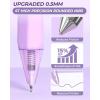 imageNicpro Pink Gel Pens Set 22 Pack 05mm Fine Point Smooth Writing Pen13 Quick Dry Black Ink Pen with Highlighter and Mechanical Pencil Cute Office School Supplies for Journaling Note Taking PinkPurple