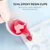imageSilicone Resin Measuring Cups Tool Kit Nicpro 250 ampamp 100 ml Measure Cups Silicone Popsicle Stir Sticks Pipettes Finger Cots for Epoxy Resin Mixing Molds Jewelry Making Waxing Easy CleanWhite