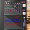 imageNicpro 2PCS Acrylic Magnetic Calendar for Fridge Clear Calendar Dry Erase Board for Refrigerator Monthly and Memo Acrylic Planning Board with 12 Marker Magnetic Pen Holder and Erase Towel 16quotx12quot