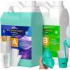 imageNicpro 80 oz Silicone Mold Making Kit 20A Platinum Liquid Silicone Rubber for Mold Maker Jade Green Flexible ampamp Food Safe Mix Ratio 11 for Casting 3D Resins Molds DIY with Gloves Sticks ampamp Cups250 OZ