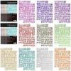 imageNicpro Alphabet Letter Stickers 20 Sheet Self Adhesive ABC Sticker 10 Colors Vinyl PU Leather Metallic Finish for DIY Scrapbook Birthday Card Craft Lettering