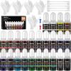 imageNicpro Resin Alcohol Ink Set 24 Colors Concentrated Dye Liquid AlcoholBased Pigment for Epoxy Resin Paint Craft DIY Painting Tumbler Molds ampamp Jewelry Making